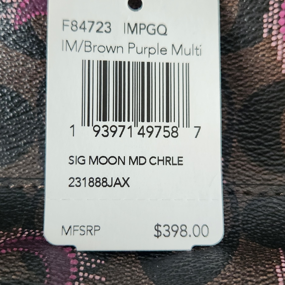 Coach Medium Charlie Backpack In Signature Canvas With Moon Print - Picture 14 of 14